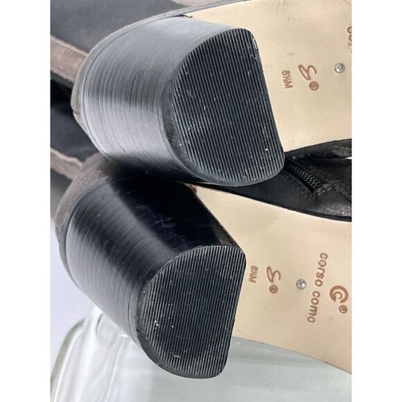 Corso Como Huey Dusted Metallic Leather Boot Size 8.5 US Gunmetal Dusted Chain - Picture 8 of 17